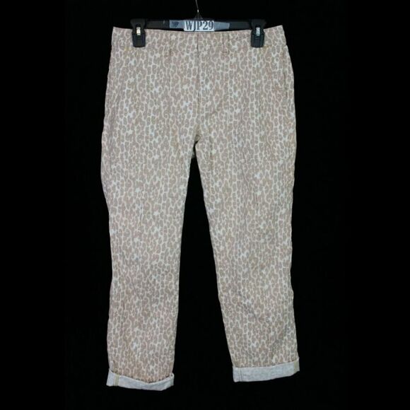 Anthropologie The Wanderer Cheetah Utility Pant WOMEN'S SIZE 27 TAN LEOPARD - Picture 2 of 9